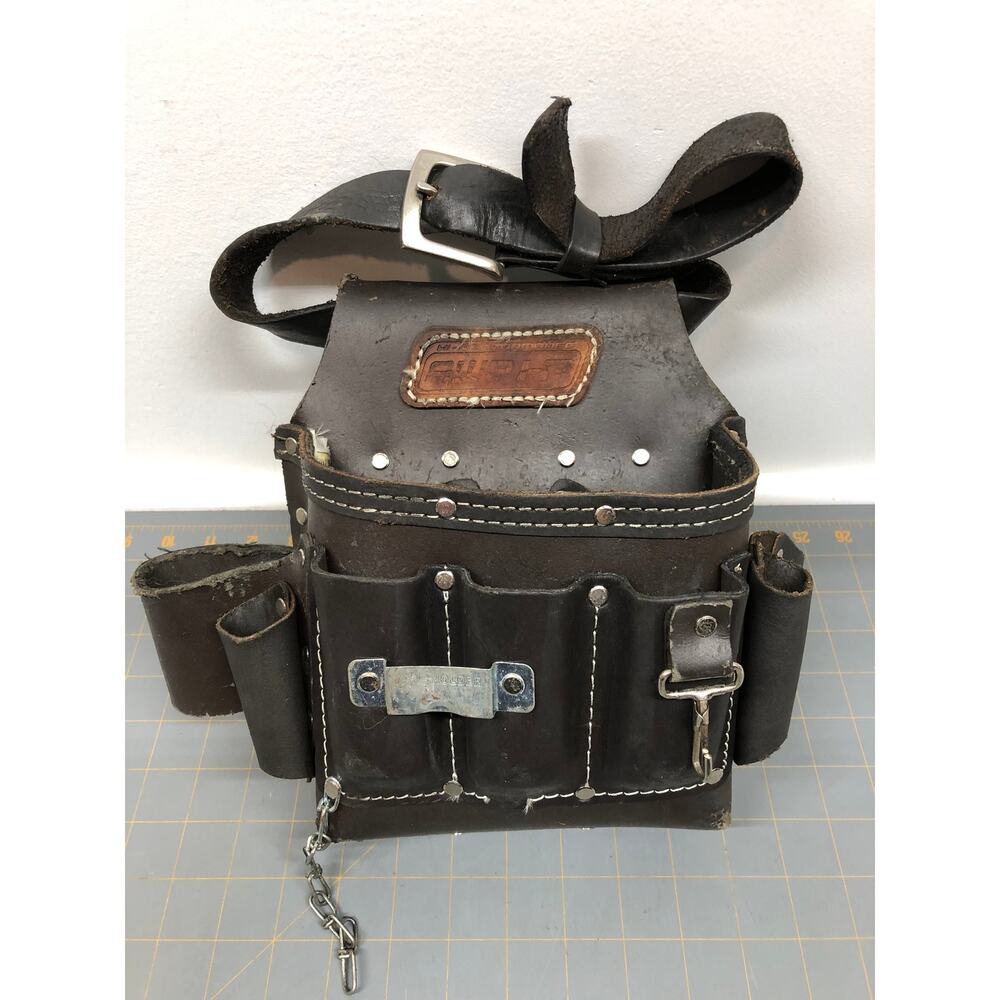 AWP Hi-Performance Tool Belt Electrician Contruction Mechanic leather